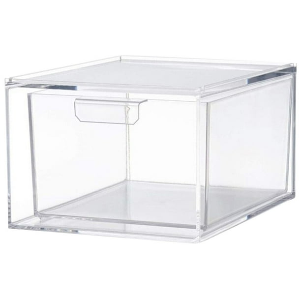 Stackable Storage Drawer Clear Storage Bin Desktop Stackable Storage