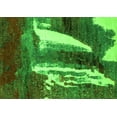 thumbnail image 1 of Ahgly Company Indoor Rectangle Abstract Green Modern Area Rugs, 8' x 10', 1 of 4