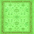 thumbnail image 1 of Ahgly Company Indoor Square Oriental Green Traditional Area Rugs, 4' Square, 1 of 1
