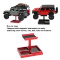 thumbnail image 3 of Stand DE Trabajo DE Automóviles RC, aleación DE Aluminio RC Reparación DE Trabajo DE Trabajo Con Bandejas DE Tornillo Magnéticas Para SCX24 1/18 1/24 COCHOS DE CONTROL REMOTO, 3 of 7