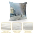 thumbnail image 4 of Orinice Impressionist Painting Graphic Decorative Cushion Throw Pillow Cover for Home Sofa Bedroom Car Couch - Winter Style - 1PC 12x12in, 4 of 5
