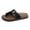 Black, variant on Women's 2026 Adjustable Buckle Thong Slide Sandals Comfortable Platform Footbed Summer Shoes Beach Vacation Walking Sandals White 8.5 Wide