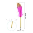 thumbnail image 2 of Uxcell 20Pcs Feather Ballpoint Pens Bulk, 0.5mm Black Ink Vintage Plated Rod Quill Writing Pens for Office, Wedding, 2 of 7