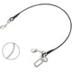 thumbnail image 1 of Negro - 1 paquete de arnés para perros o gatos con hebilla resistente a mordeduras para arnés con clips dobles (23,5"), 1 of 5