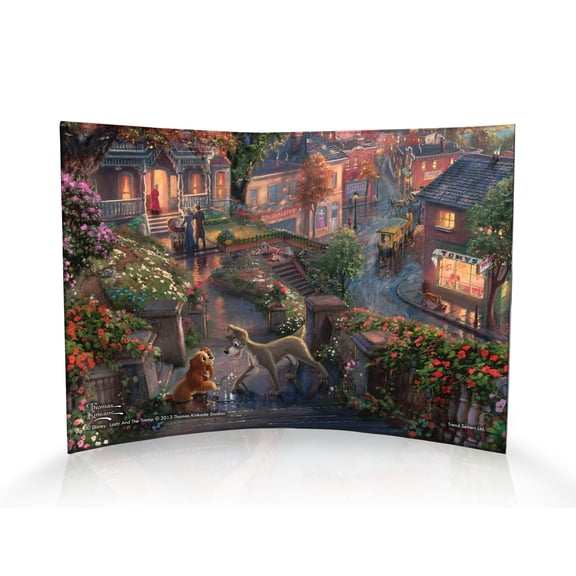 Disney (Lady And The Tramp) 10" x 7" Curved Acrylic Print ACP1007CUR098