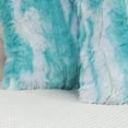 thumbnail image 6 of Home Soft Things Jacquard Faux Fur 2 Piece Throw Pillow Cover Set - Blue Turquoise - 26" x 26", 6 of 6