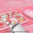thumbnail image 3 of Colorful Wireless Keyboard And Mouse Combo, Cordless Full-sized Computer Keyboard With Number Keypad,2.4ghz Usb Receiver,energy Saving,battery Powered, 3 of 5