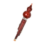 Qnmwood C Key Hulusi Flute Chinese Woodwind Instrument Gourd Flute