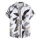 thumbnail image 1 of Camisas s Para Hombre Slim Fit Camisas de manga corta con botones para hombre, vestido informal para salir de campamento (Black, M), 1 of 7