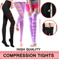 thumbnail image 3 of 1 Pair 420D Compression Burn Fat Sleeping Overnight Slimming Stockings Lady's Beauty Leg Free Size Beige, 3 of 6