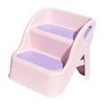 thumbnail image 1 of Taburete con escalón para inodoro BLESIY Taburete plegable antideslizante resistente banco de 2 escalones Rosa, 1 of 8