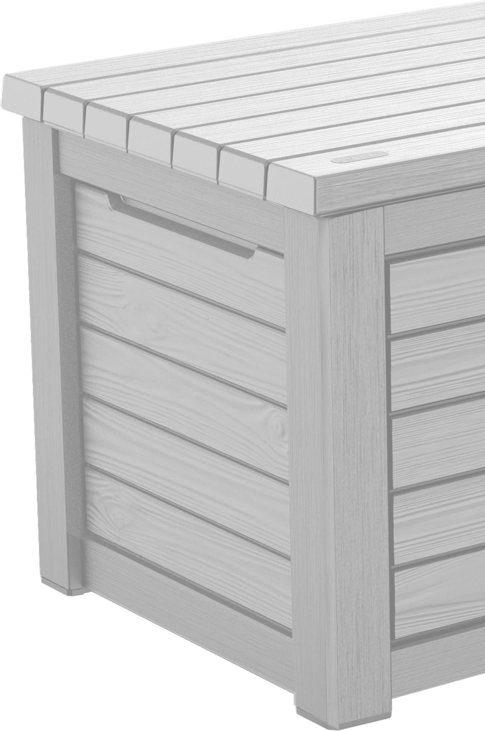 Keter Keter Outdoor Weather-Resistant 165 Gallon Resin Deck Box with Cushion, White