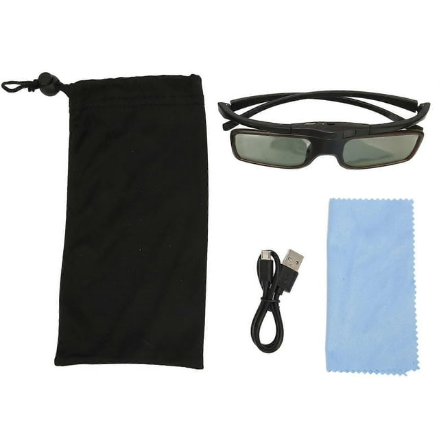 96-144Hz High Light Transmission Rechargeable DLP Link Active Shutter 3D Glasses for WX60 3D Projectors