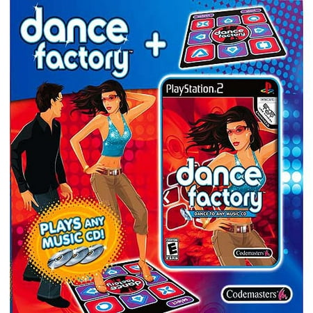 dance factory game & mat bundle - playstation 2