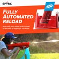 thumbnail image 4 of SPYRA Electric Water Blaster, Outdoor Squirt Gun for Pool Games, SpyraFour, Red, 4 of 9