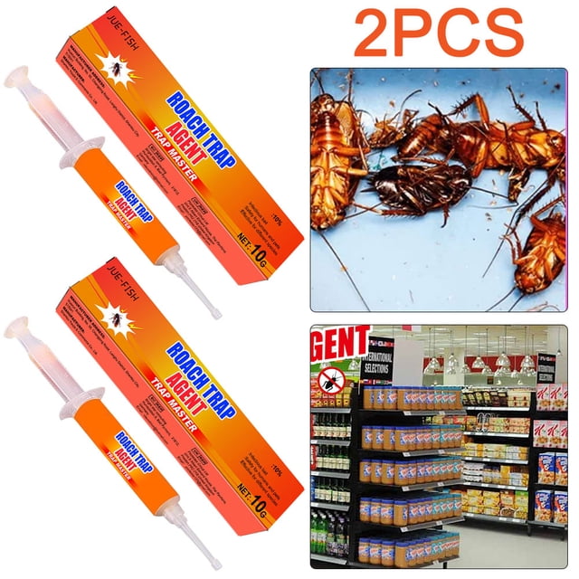 Cebo Gel para Cucarachas 2 Uds. Eficaz Infestación Interior El Y La