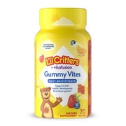 L’il Critters Gummy Vites, Daily Gummy Multivitamin for Kids Ages 2+, Fruit Flavors, 70 Count