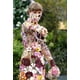 thumbnail image 4 of Vestido bordado estampado para mujer, vestido floral Mimi, vestidos de noche de manga larga, ropa elegante para mujer, vestido de flores 3D de lujo, 4 of 5
