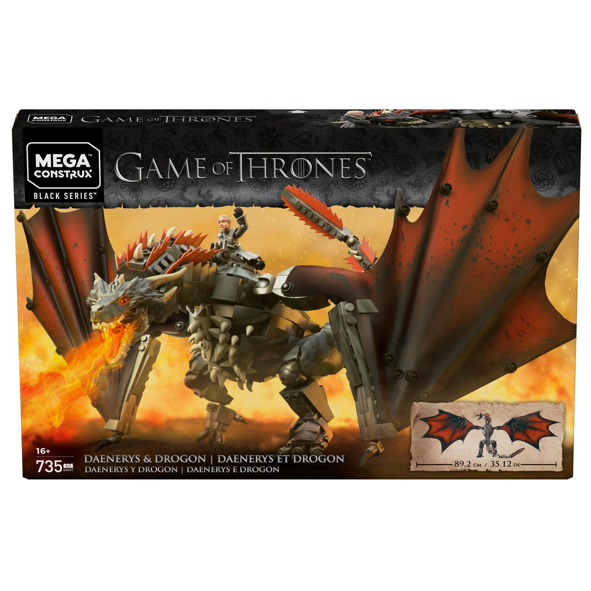 game of thrones mega construx ice viserion showdown