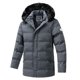 thumbnail image 1 of Gibobby Chamarra casual hombre chamarra acolchada ligera, ropa cálida para clima frío(Gris,XG), 1 of 5