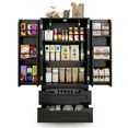 thumbnail image 6 of Kitchen Cabinet, Lofka 47” Pantry Storage Cabinet with 2 Drawers, 6 Side Shelves, 2 Doors, Black, 6 of 11