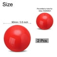 thumbnail image 2 of 2 Pcs Balle Réfléchissante 3,5 Pouces 90mm Sphère Polie Creuse Rouge, 2 of 7