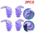 thumbnail image 1 of 1 Par Tapones para Los Oídos Silicona Resistentes Al para Dormir Con Ruido para Nadar (púrpura), 1 of 5