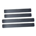 thumbnail image 4 of 4 Pieces / Set 3 Fiber Car Door Plate Sill Threshold Protective Panel Sticker - Black, 4 of 10