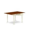 thumbnail image 3 of East West Furniture Monza Rectangular Wood Dining Table in Cream/Cherry, 3 of 8