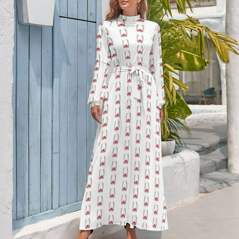 Horse Shoe with Roses Kentucky Derby Southern Red Horses Long Dress luxury woman evening dress - Walmart.com Horse Shoe with Roses Kentucky Derby Southern Red Horses Long Dress luxury woman evening dress - Walmart.com