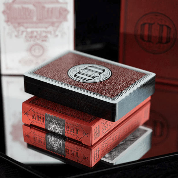 Smoke & Mirrors Anniversary Rouge Edition Playing Card Twin Pack