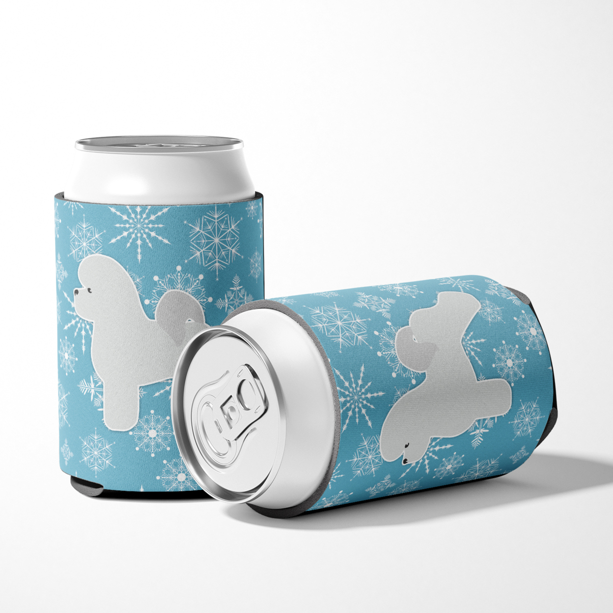 Winter Snowflake Bichon Frise Can or Bottle Hugger