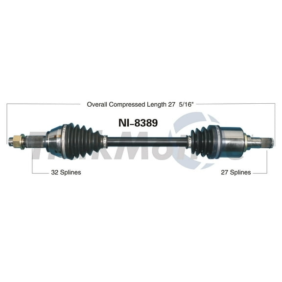 CV Axle Shaft Fits select: 2013-2018 NISSAN ALTIMA