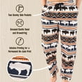 thumbnail image 6 of LazyOne Animal Pajama Pants for Men, Male Pajamas, Buffalo Fair Isle, 6 of 7