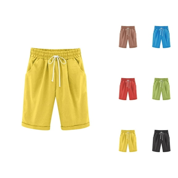 Jean Shorts for Girls Teen Girl Shorts Girls Shorts Casual Elastic Waistband Loose Fit Five Inch Pants for Outdoor Play and Everyday Wear Comfortable Breathable Summer Clothing