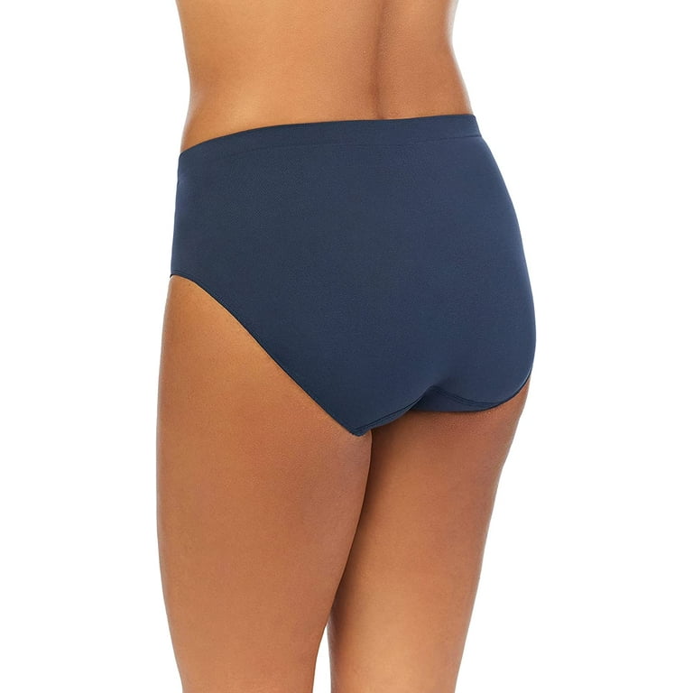  ELLEN TRACY Womens Hi Cut Brief Panties Breathable Seamless  Underwear 4-Pack Multipack