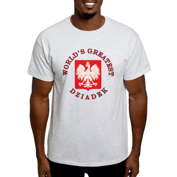 CafePress - World's Greatest Dziadek Crest Light T Shirt - Men's Classic Graphic T-Shirt
