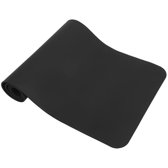 OULII Thick Rubber Mat Exercise Equipment Mat Black Noise Reduction for Gym 1Set