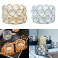 thumbnail image 6 of Lierteer Crystal Tealight Candle Lantern Holders Candlesticks for Wedding Party Gold, 6 of 7