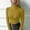 Yellow, variant on Women’s Turtleneck Tops Long Sleeve Shirts Mock Neck Basic Slim Fitted Tees Lightweight Stretch Base Layer T-Shirt