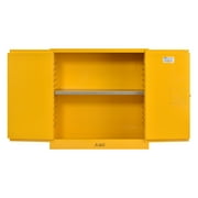 Sandusky Counter-Height 30-Gal. Flammable Safety Cabinet with Padlock, Yellow