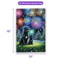thumbnail image 5 of Happy New Year Cane Corso Family Cheer Winter Midnight Firework Garden Flag 12x18in Double Sided Italian Mastiff Dog Lover Gifts Idea Outdoor Decor - 02025, 5 of 5