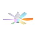 thumbnail image 1 of koolsoo Ceiling Fan Light with Remote Adjustable Speed Fan Light for Cafe Garage Bar Colorful, 1 of 9