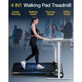 thumbnail image 4 of Walking Pad with Incline, 6 IN 1 Under Desk Treadmill,2.5HP Portable Treadmill for Office Home, 4 of 8
