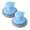 Blue, variant on Blecry Stainless Steel Pot Scrubber 2 Pack, Short Handle Metal Sponge for Kitchen Cleaning, Blue