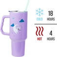 thumbnail image 6 of Silver Buffalo Disney Nightmare Before Christmas by Tim Burton Jack Skellington Stainless Steel Tumbler with Handle and Straw, Fits in Standard Cup Holder, 40 Ounces, 6 of 8