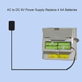 thumbnail image 2 of Eliminador de batería Lr6 Aa 6v 2a adaptador de corriente puede reemplazar 4 baterías Aa, 6,5 m EE. UU. Regulación Feliz Sencillez, 2 of 5