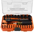 thumbnail image 1 of Klein Tools 33806 ProFlex 43-Piece Impact Socket Set and Impact Driver Bit Set with Modular Case, 29 Bits and 10 SAE Socket Sizes, S2 Steel, Magnetic, 1 of 7