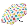 thumbnail image 4 of Colorful Shining Stars Compact Sun Umbrella Windproof Travel Umbrellas for Rain Strong Portable UV Protection, 4 of 8