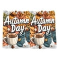 thumbnail image 7 of Yayeee Kitchen Curtains Tier Pair Light Filtering 27"x36" Rod Pocket Short Cafe Window Panel, Autumn Day Pattern, 7 of 7